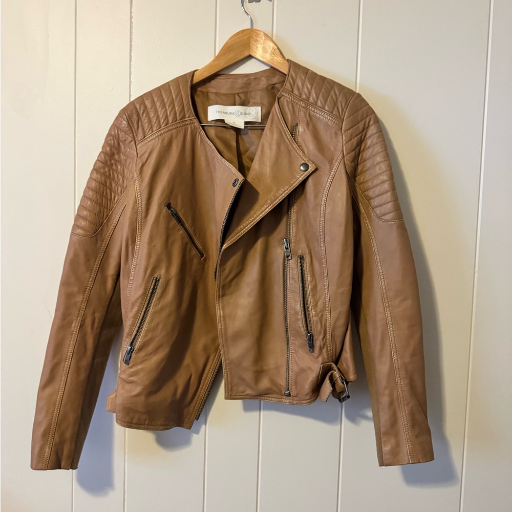 LEATHER Jacket SZ M